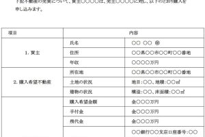 不動産 買 付 証明 書 雛形 word活用法